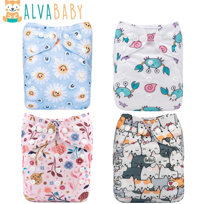 Pampers Diaper Premium Care - Alvabababy ผ้าอ้อมผ้าอ้อมซักได้ซักได้สำหรับเด็กทารก3-15กก. พร้อมไมโครไฟเบอร์1ชิ้น