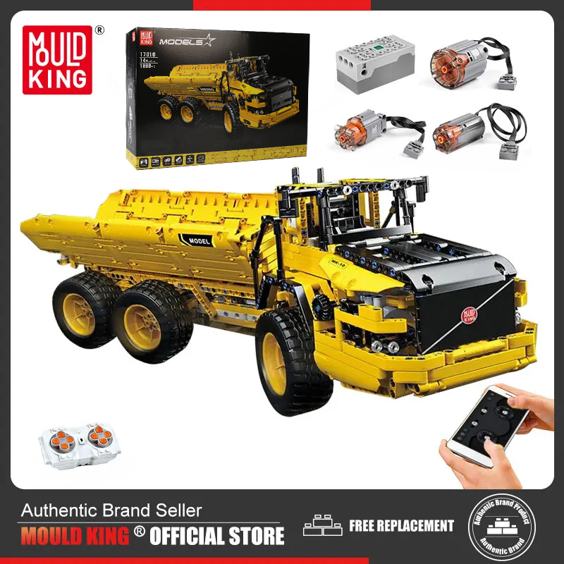 Lego Set Technic - Mold KING 17010การวิเคราะห์รถวิศวกรรมยานพาหนะของเล่น APP RC รถบรรทุกชุดบล็อก