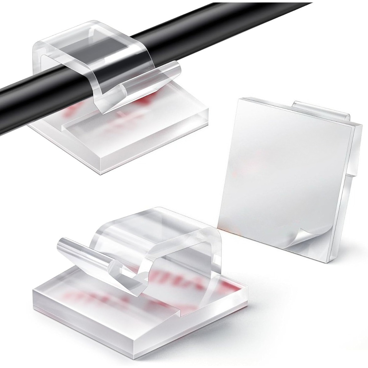 Christmas Lights Outdoor - 20-100 ชิ้นไฟคริสต์มาสคลิปตะขอสําหรับกลางแจ้งไฟสตริงคลิปผู้ถือลวดสําหรับแขวนไฟผนังสายไฟนางฟ้า