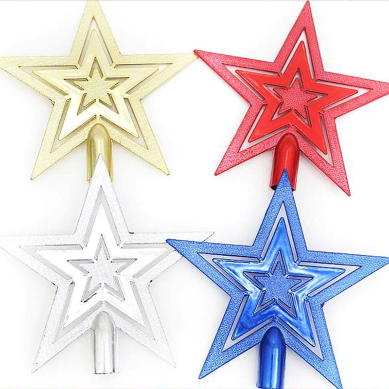 Star Tree Topper - ดาวประดับยอดต้นคริสต์มาสขนาด 20 ซม. ทำจาก PVC คุณภาพสูง