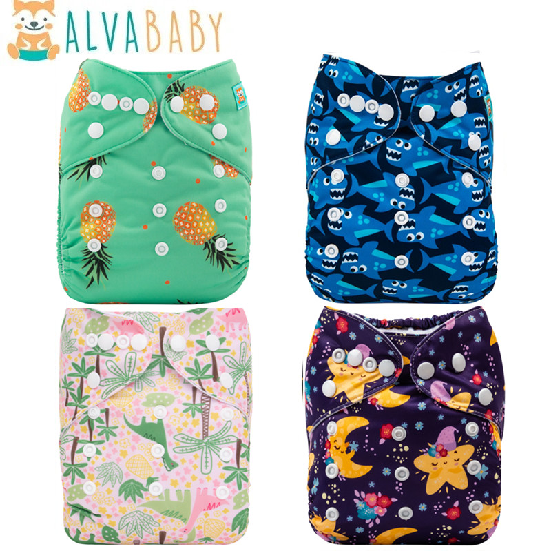 Pampers Diaper Premium Care - Alvabababy กระเป๋าผ้าอ้อมผ้าสำหรับทารกเป็นมิตรกับสิ่งแวดล้อมผ้าอ้อมผ้าสำหรับทารก3-15กก. พร้อมผ้าอ้อมไมโครไฟเบอร์1ชิ้น