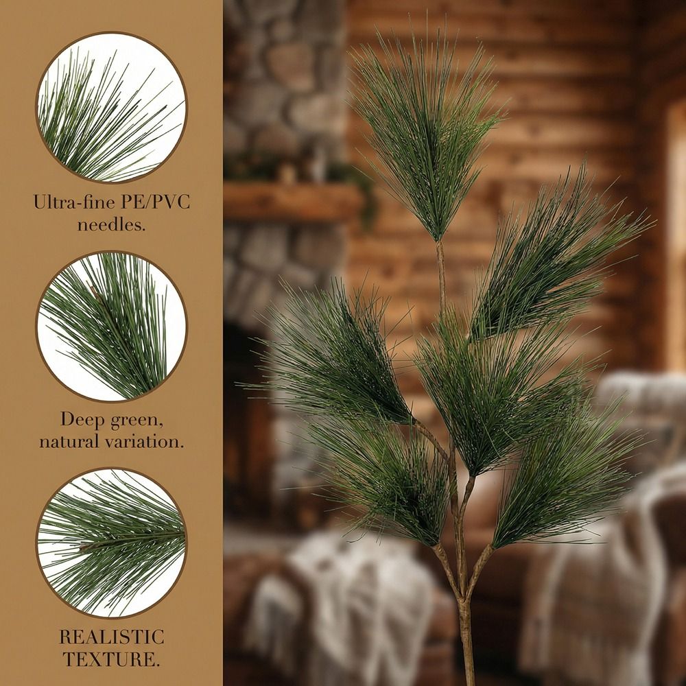 กิ่งสนประดิษฐ์เสมือนจริงพร้อมล - Christmas Tree Artificial บทวิจารณ์และราคา