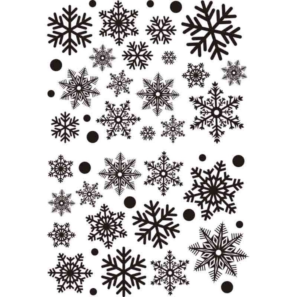 30 ชิ้น PVC สติกเกอร์เกล็ดหิมะ - Snowflake Window Decal บทวิจารณ์และราคา
