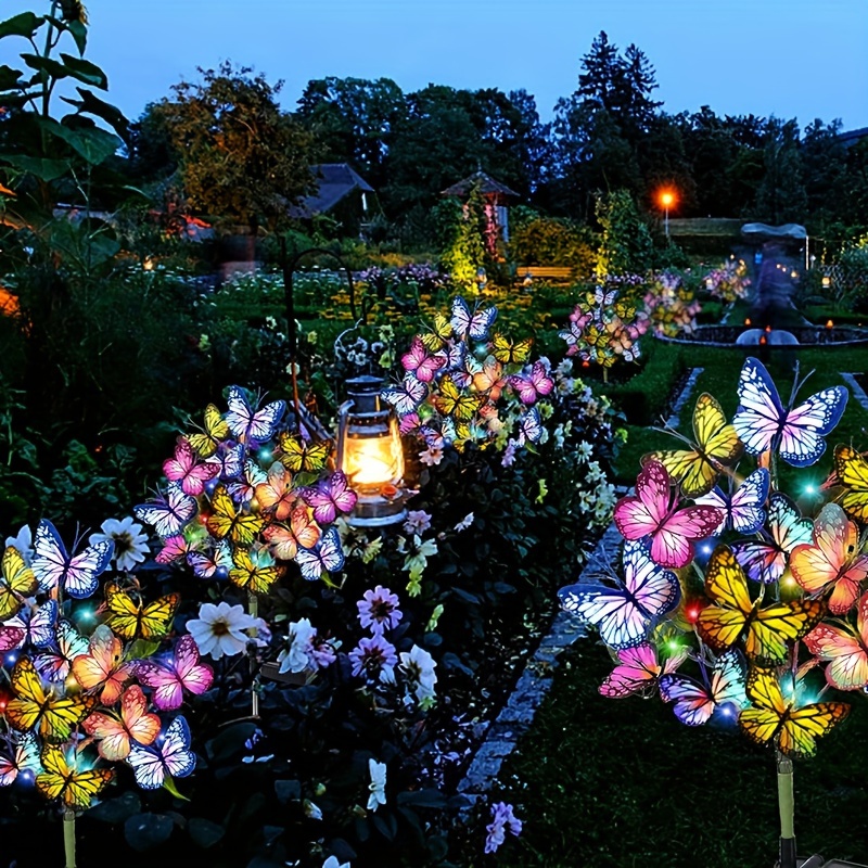 พลังงานแสงอาทิตย์ LED สวนผีเสื - Christmas Lights Outdoor บทวิจารณ์และราคา