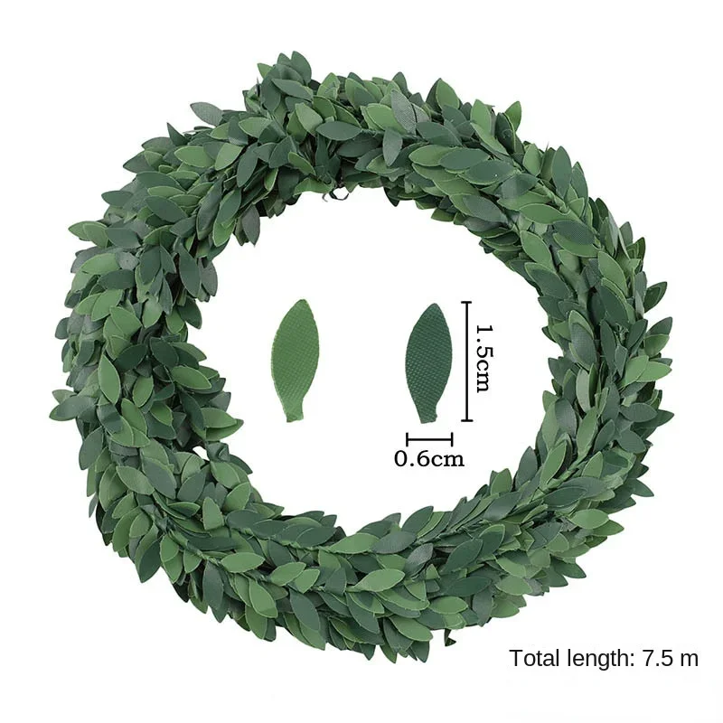 7 เมตรลวดเหล็กสีเขียว Leaf Vin - Christmas Wreath Fake บทวิจารณ์และราคา
