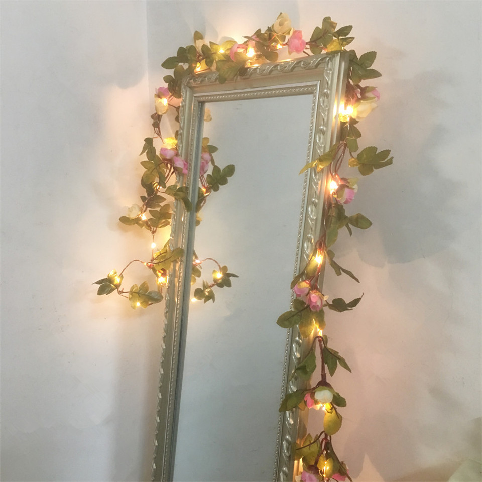 ไฟประดับรูปดอกกุหลาบสีชมพู 2.2 - Led Fairy String Lights บทวิจารณ์และราคา