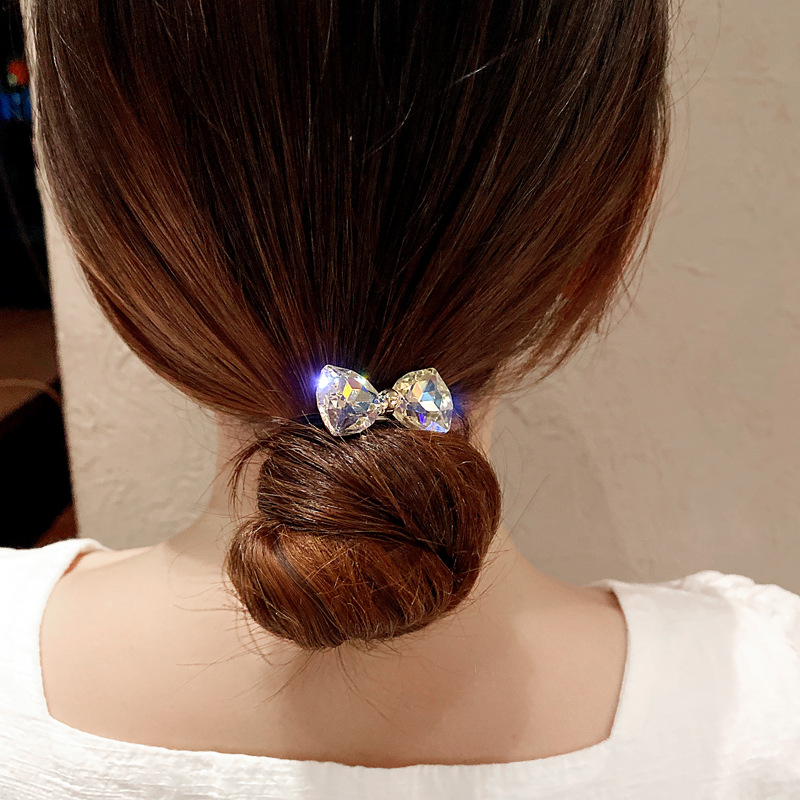 ชุดยางรัดผมประดับโบว์เพชร สไตล - Ribbon Bow Gift บทวิจารณ์และราคา