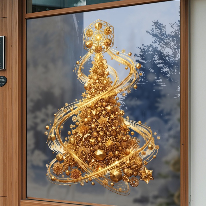 สติ๊กเกอร์ติดกระจกต้นคริสต์มาส - Snowflake Window Decal บทวิจารณ์และราคา