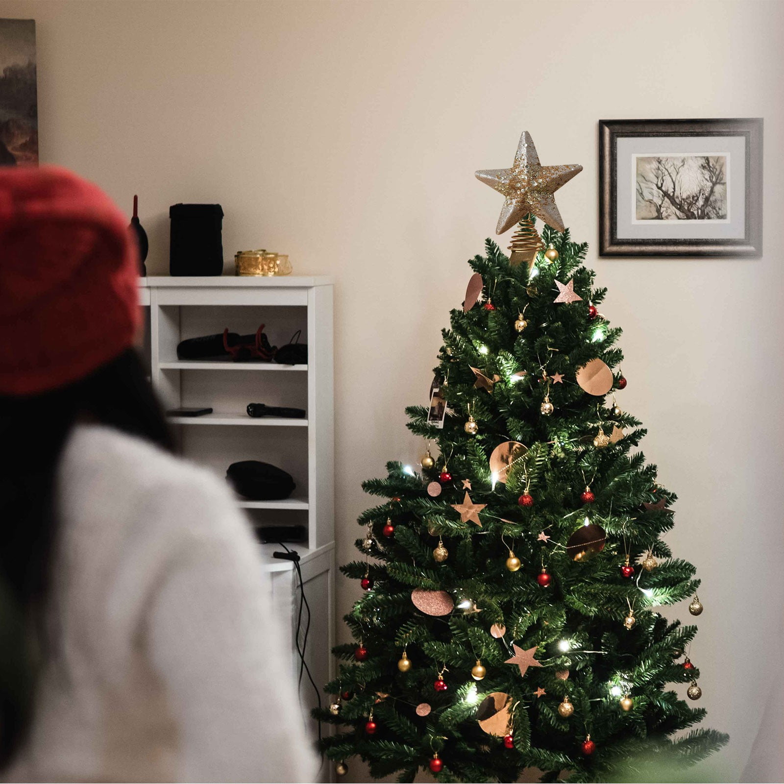 ดาวประดับยอดต้นคริสต์มาส ดีไซน - Star Tree Topper บทวิจารณ์และราคา