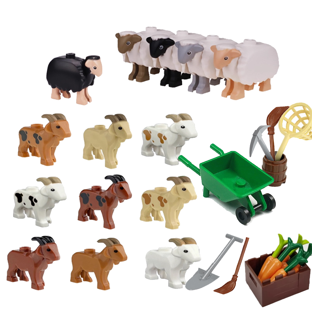 MOC City สัตว์บล็อกอาคารแพะช้า - Lego Set City บทวิจารณ์และราคา