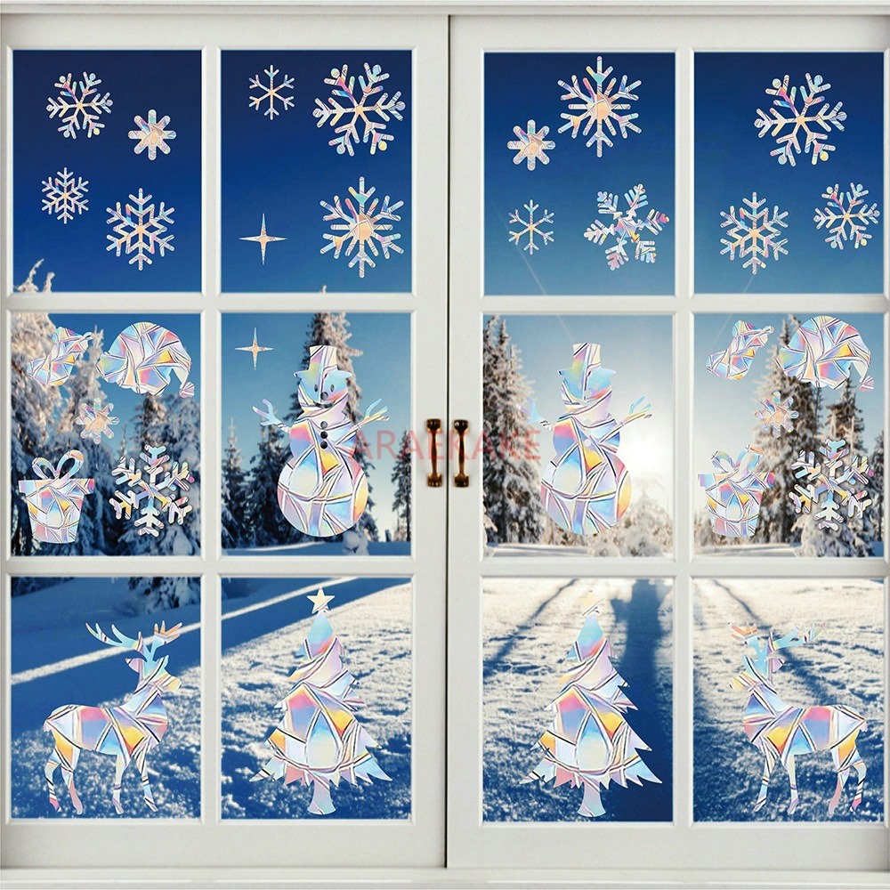 สติ๊กเกอร์ติดกระจกหน้าต่างลายค - Snowflake Window Decal บทวิจารณ์และราคา