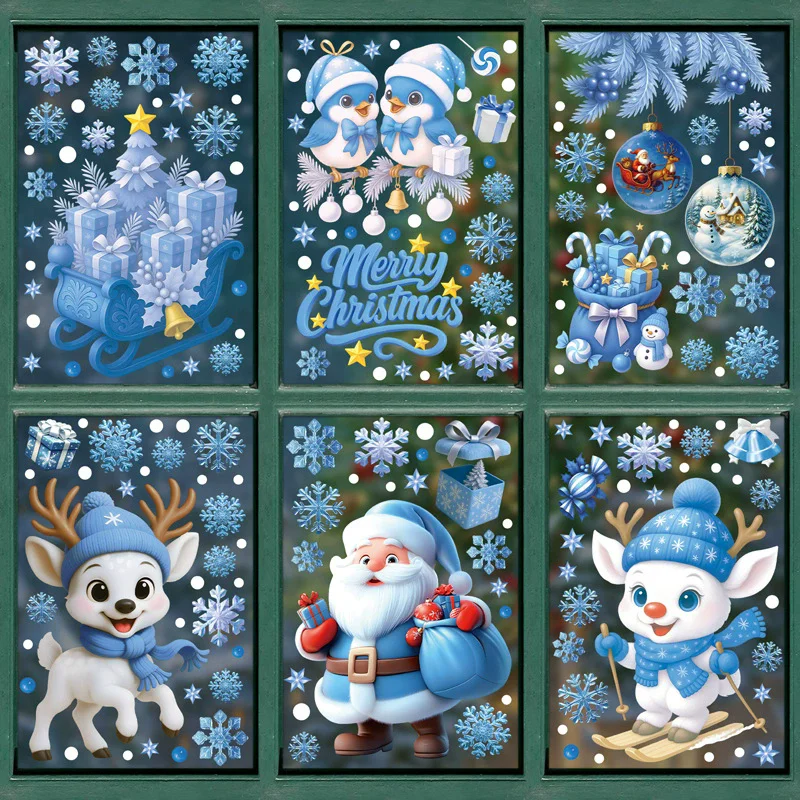 สติ๊กเกอร์ตกแต่งหน้าต่าง PVC ส - Snowflake Window Decal บทวิจารณ์และราคา