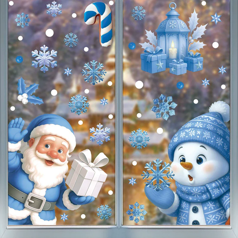 สติ๊กเกอร์ตกแต่งหน้าต่าง PVC ส - Snowflake Window Decal บทวิจารณ์และราคา
