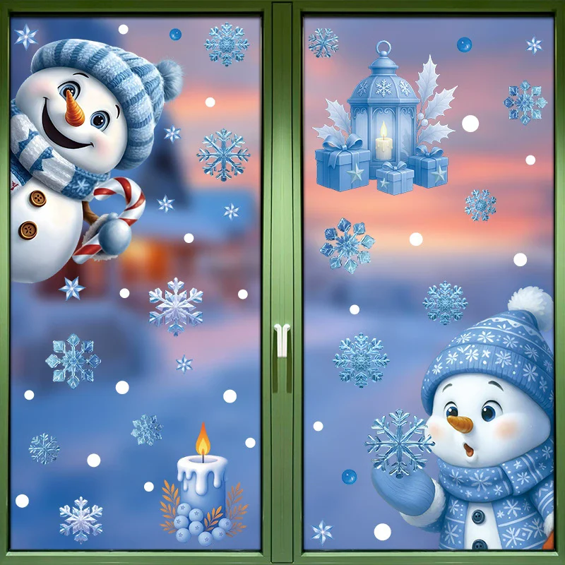 สติ๊กเกอร์ตกแต่งหน้าต่าง PVC ส - Snowflake Window Decal บทวิจารณ์และราคา