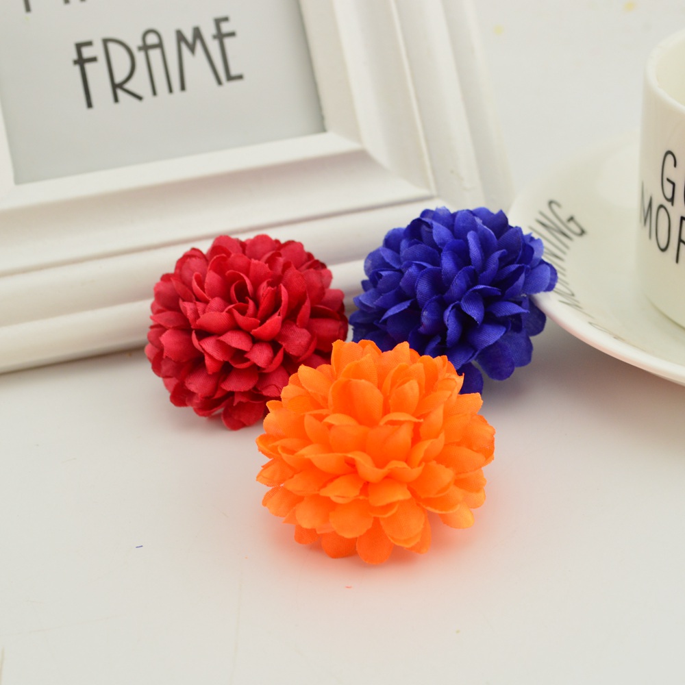 200PCS 5 ซม.ดอกเบญจมาศผ้าไหมปร - Christmas Wreath Fake บทวิจารณ์และราคา