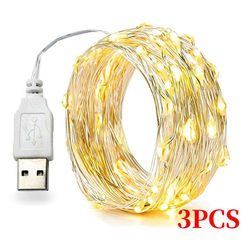3ชิ้น5/10/20เมตรลวดทองแดงนำไฟป - Led Fairy String Lights บทวิจารณ์และราคา