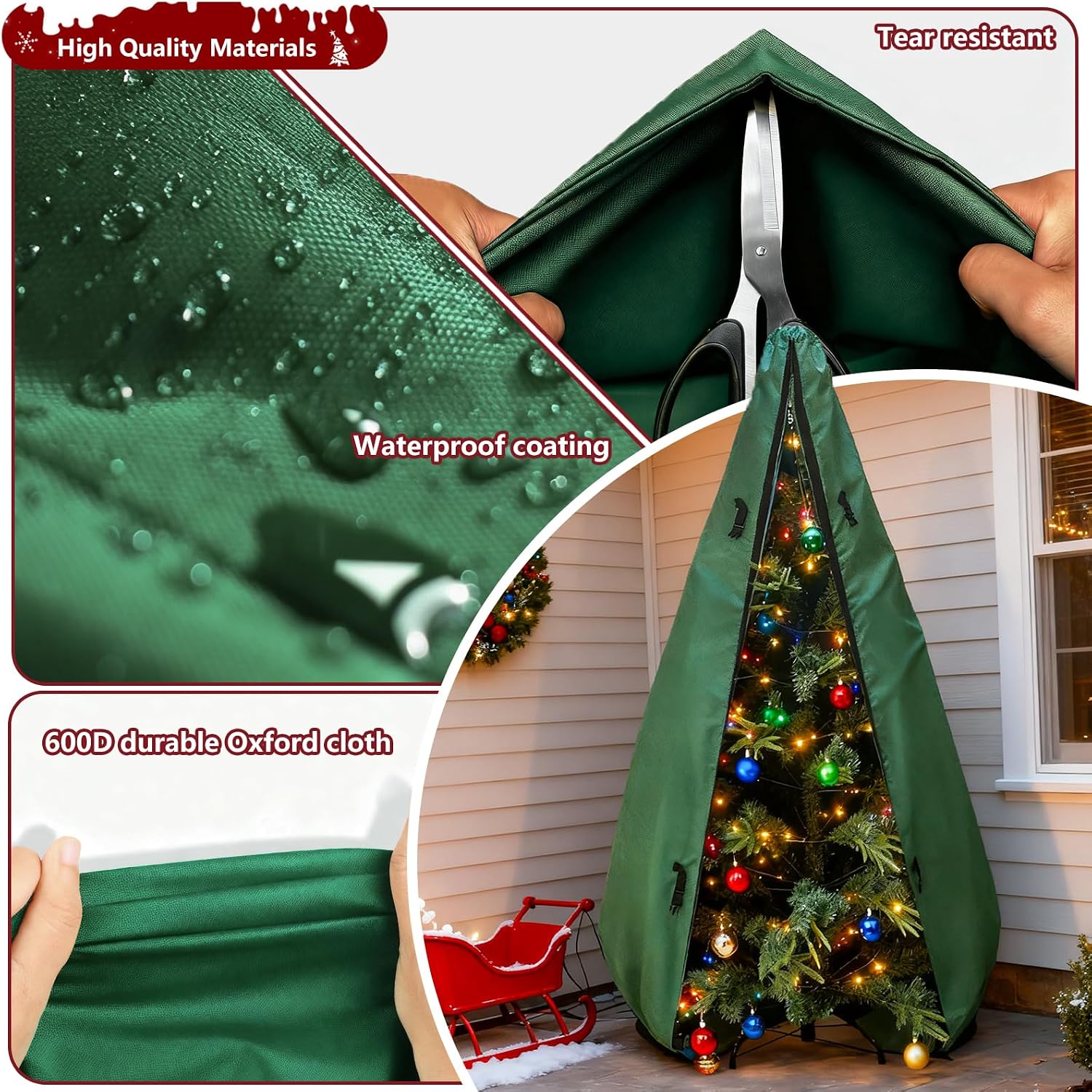 ถุงเก็บต้นคริสต์มาสแบบตั้งตรง  - Christmas Tree Artificial บทวิจารณ์และราคา