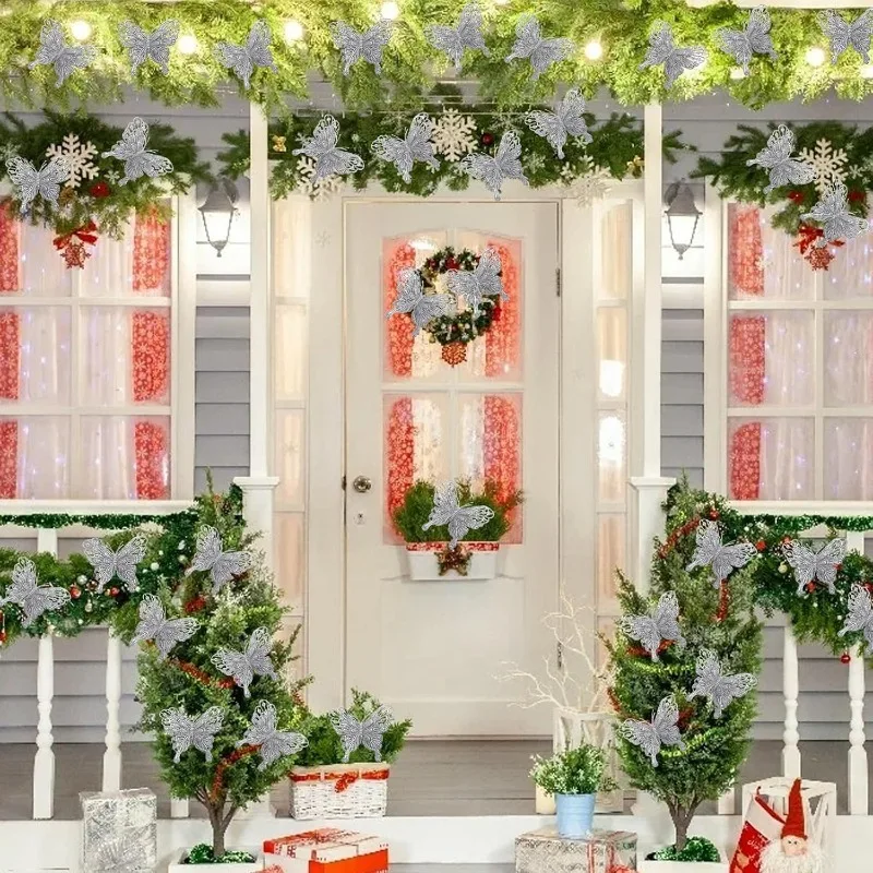กิ๊บติดผมรูปผีเสื้อกลวงประดับก - Christmas Wreath Fake บทวิจารณ์และราคา