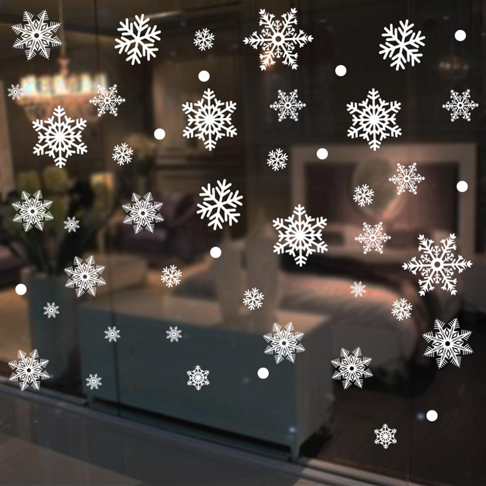 สติ๊กเกอร์ติดกระจกลายเกล็ดหิมะ - Snowflake Window Decal บทวิจารณ์และราคา