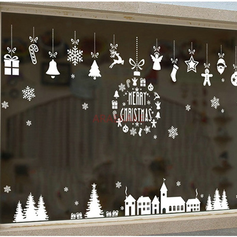 สติ๊กเกอร์ติดผนังลายกระจกหน้าต - Snowflake Window Decal บทวิจารณ์และราคา